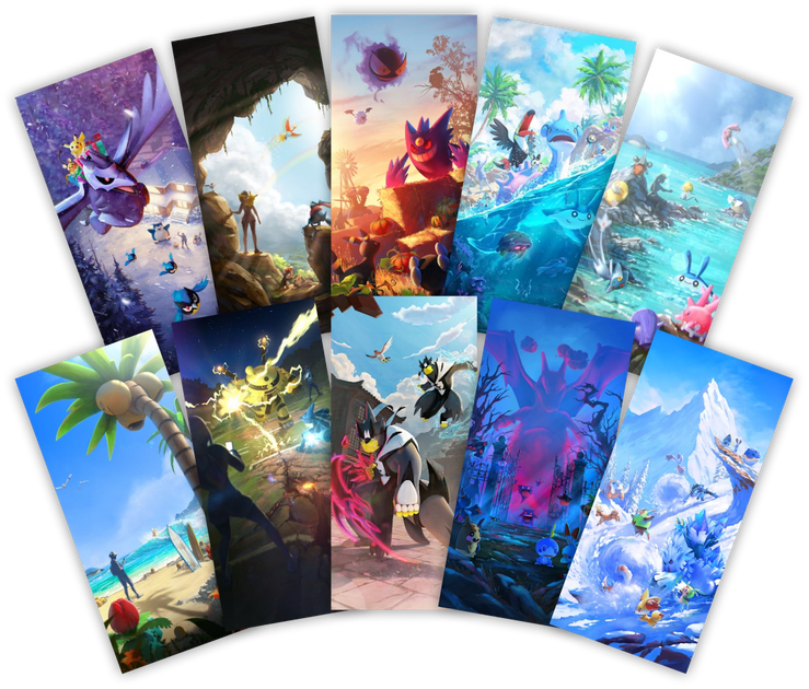 Pokémon GO Fest Postcard Set – Pokémon GO Merchandise