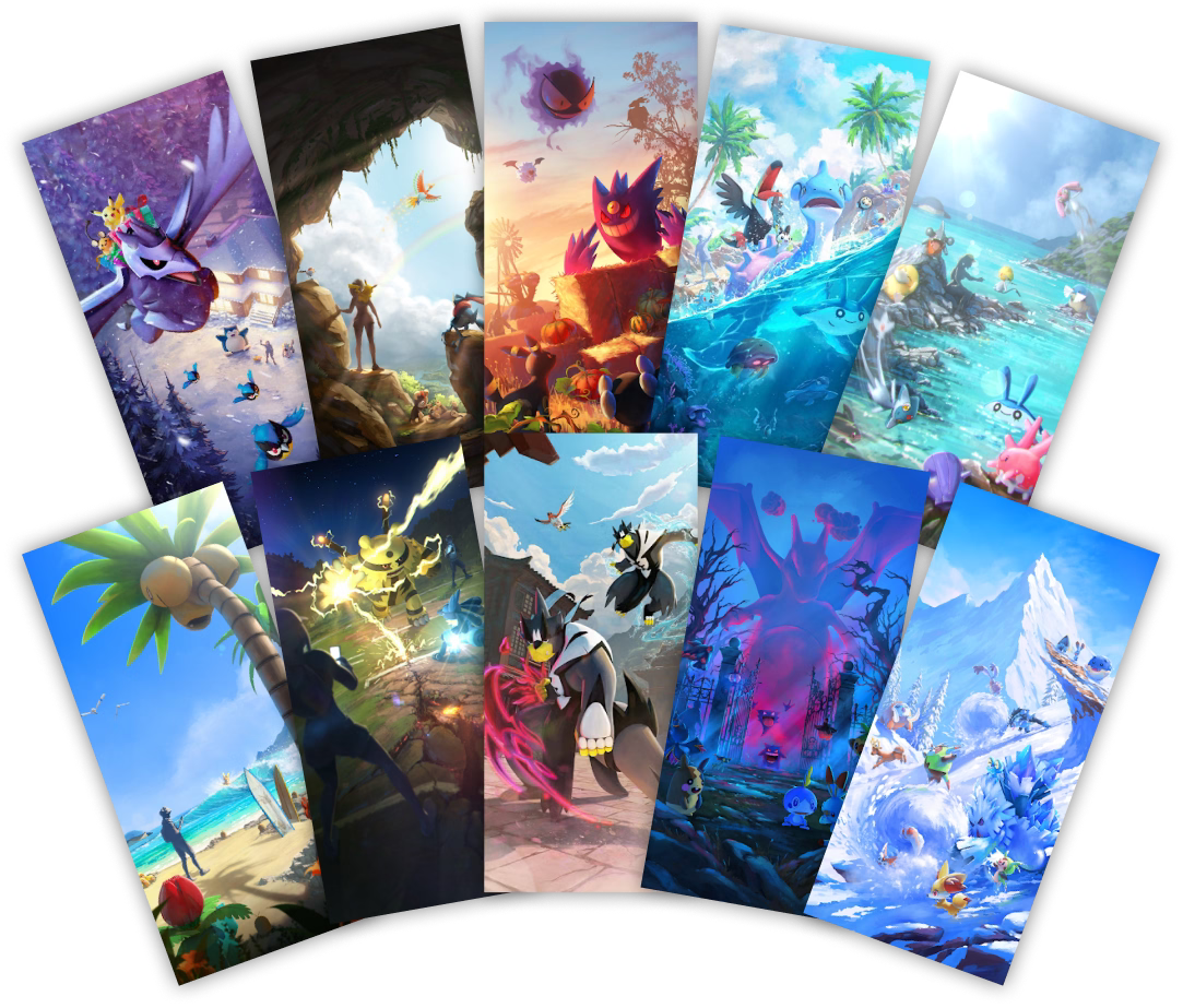 Pokémon GO Fest Postcard Set