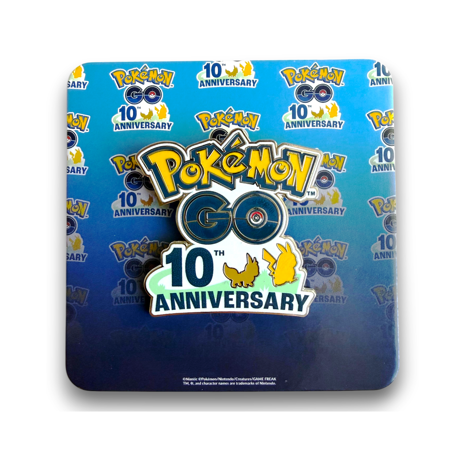 pokemon 10th anniversary cards Pokmon 10 Year Anniversary Lapel Pin